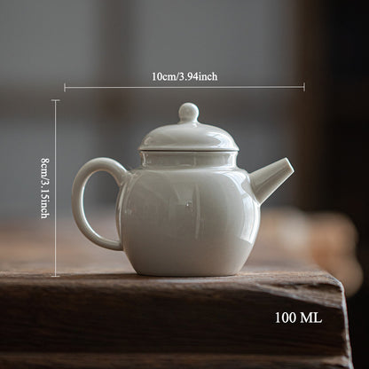 Gohobi Japanese Grass Ash Glaze Handmade Teapot