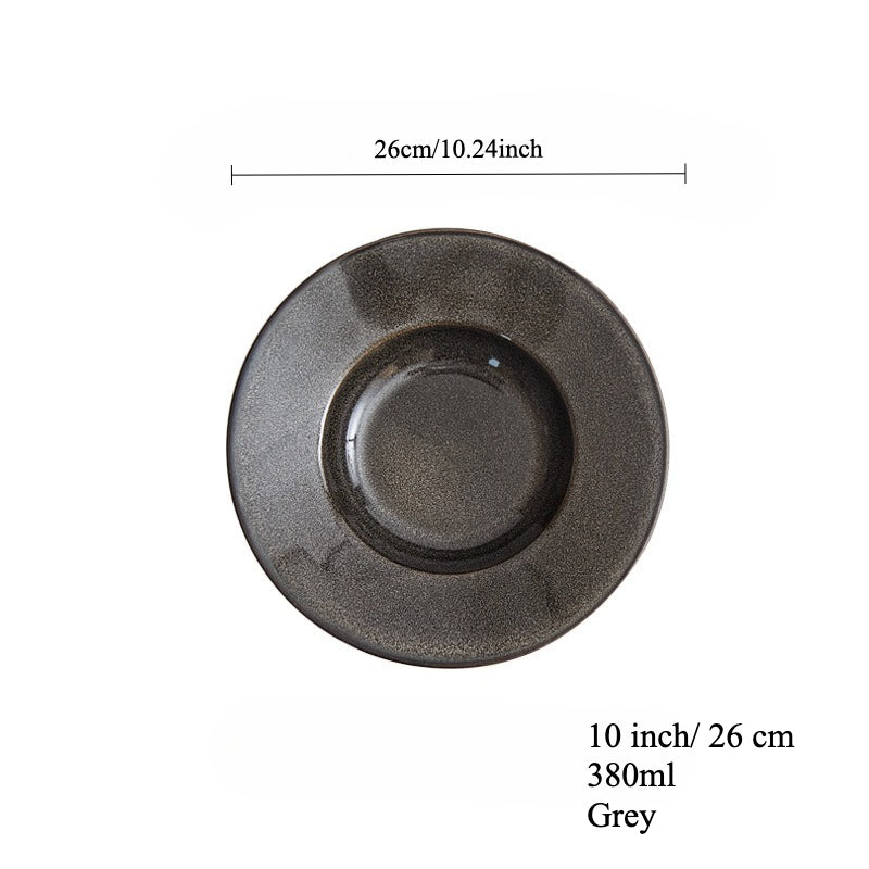 Gohobi Kiln-Glazed Straw Hat Plate