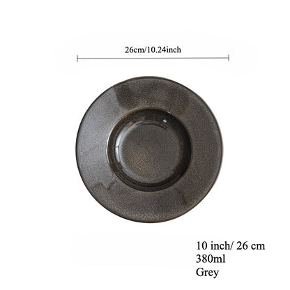 Gohobi Kiln-Glazed Straw Hat Plate