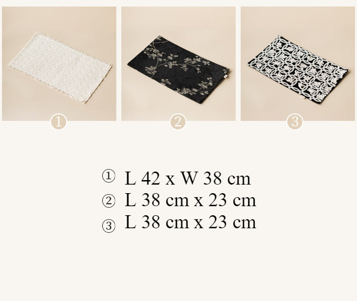 Gohobi Guofeng Brocade Tea Banquet Double-Sided Embroidered Tea Towel