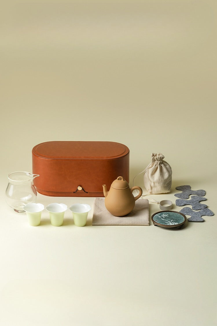 Gohobi Zisha Teapot Travel Tea Set 004