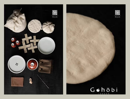 [賦山敘 x Gohobi] Gohobi Woven Flax Travel Tea Bag – Portable Teapot and Teacup Storage Pouch