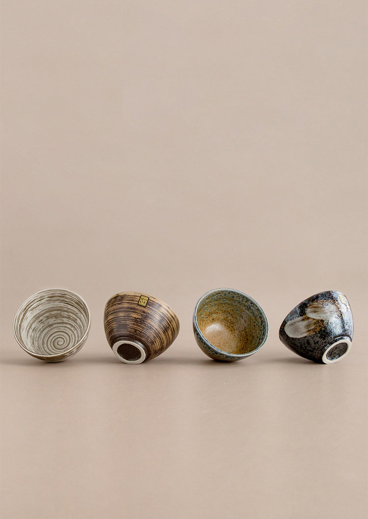 Bol à riz en céramique rétro importé du Japon, bol à chapeau Minoya Shino, vaisselle de ménage japonaise