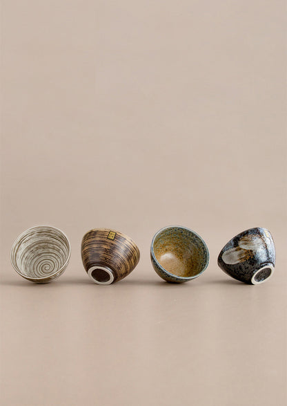 Bol à riz en céramique rétro importé du Japon, bol à chapeau Minoya Shino, vaisselle de ménage japonaise