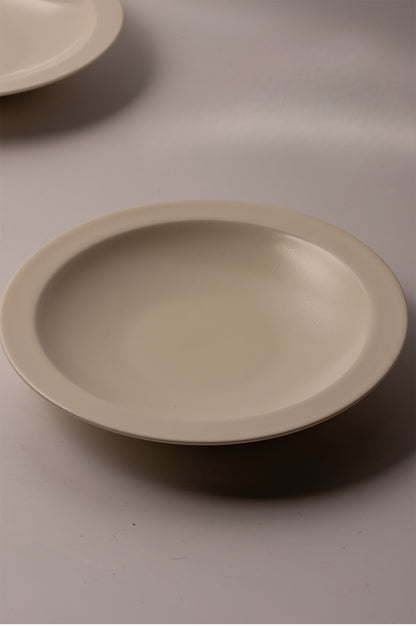 Gohobi Painted Gold Small-Foot Flat-Edge Plate