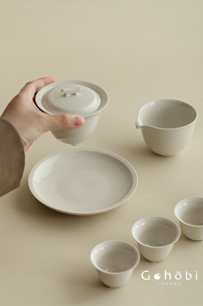 Gohobi Plant Ash Ceramic Pot Base – Multi-Purpose Gongfu Tea Dry Brewing Disc