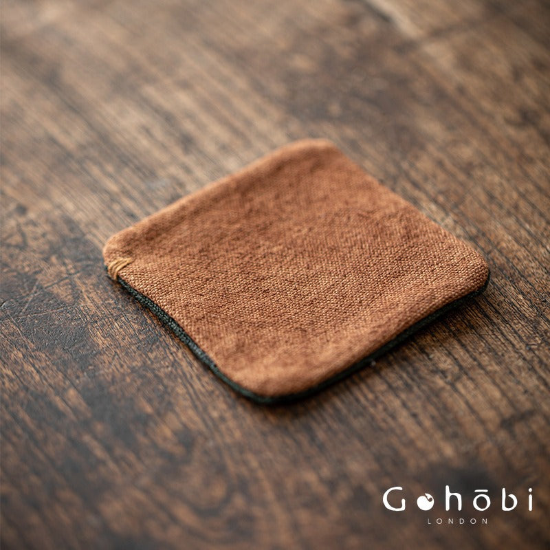 Gohobi Zen Style Tea Coaster – Hand-Sewn Tie-Dye Cloth Heat Insulation Cup Coaster