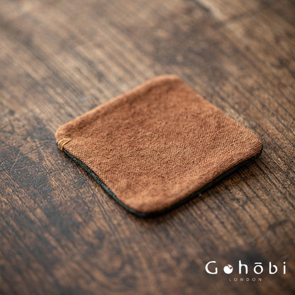Gohobi Zen Style Tea Coaster – Hand-Sewn Tie-Dye Cloth Heat Insulation Cup Coaster