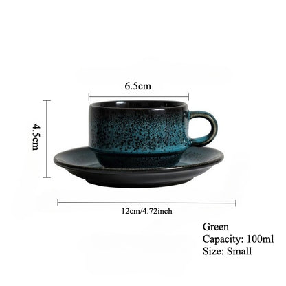 Gohobi Ceramic Coffee Cup and Saucer Set