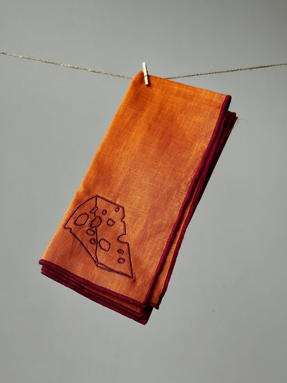 Gohobi x MÆGEN Linen Blend Napkins - Cheese (Set of 2)