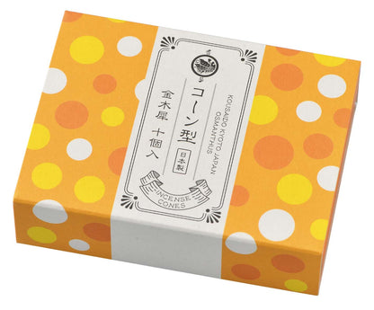 10pcs Cone Incense - KOUSAIDO - Osmanthus