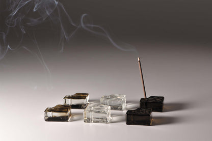 Glass Incense Holder Square - KOUSAIDO [Made in Japan]