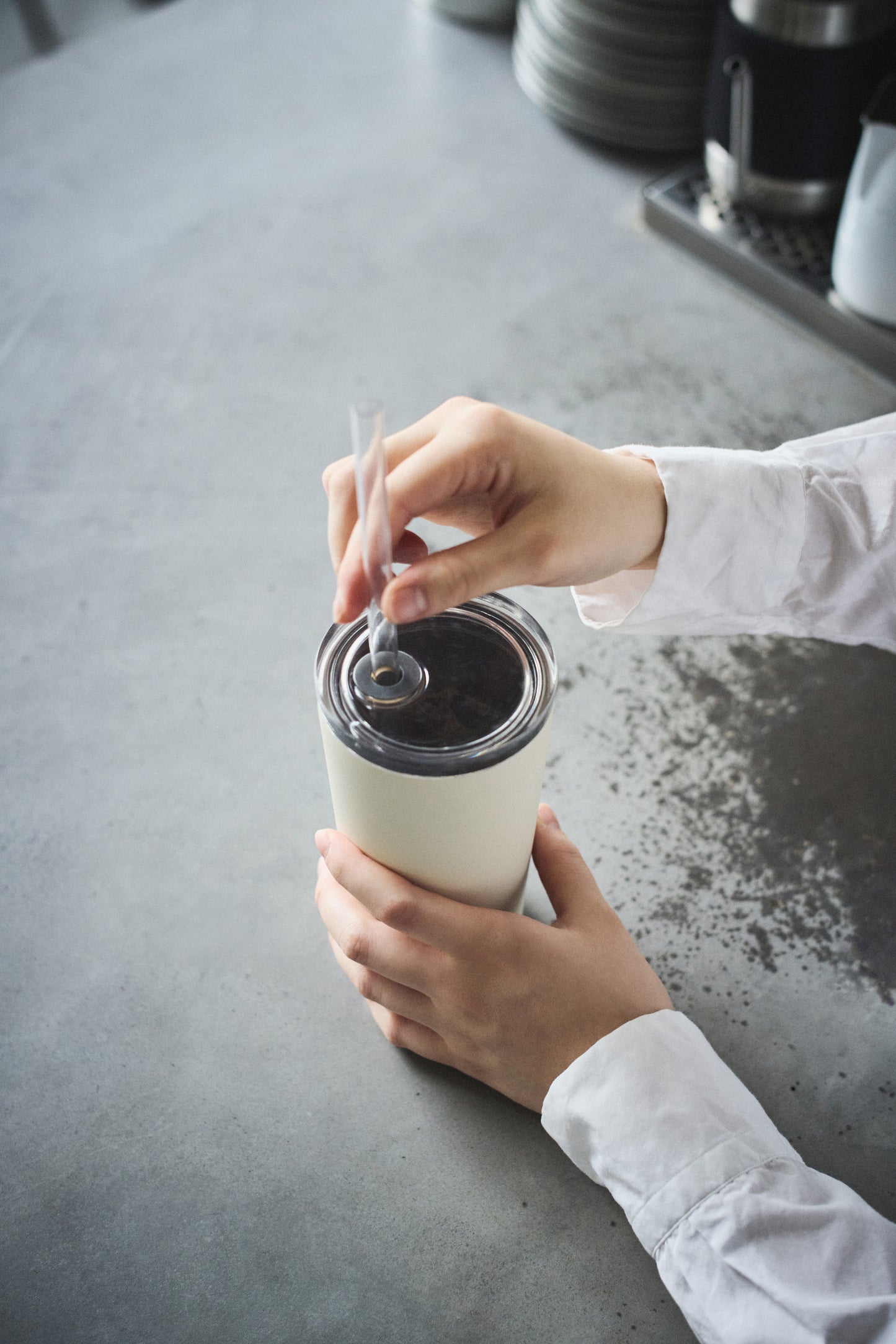 Kinto TO GO TUMBLER 480ml with straw