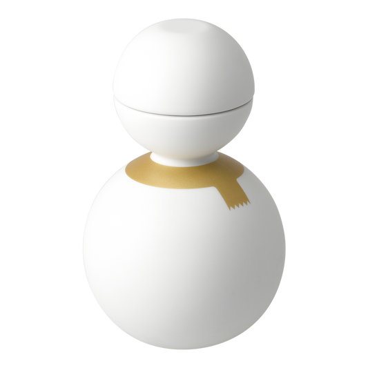 Snowman Sake Bottle and Cups (Muffler) - Ceramic Japan [Made in Japan]