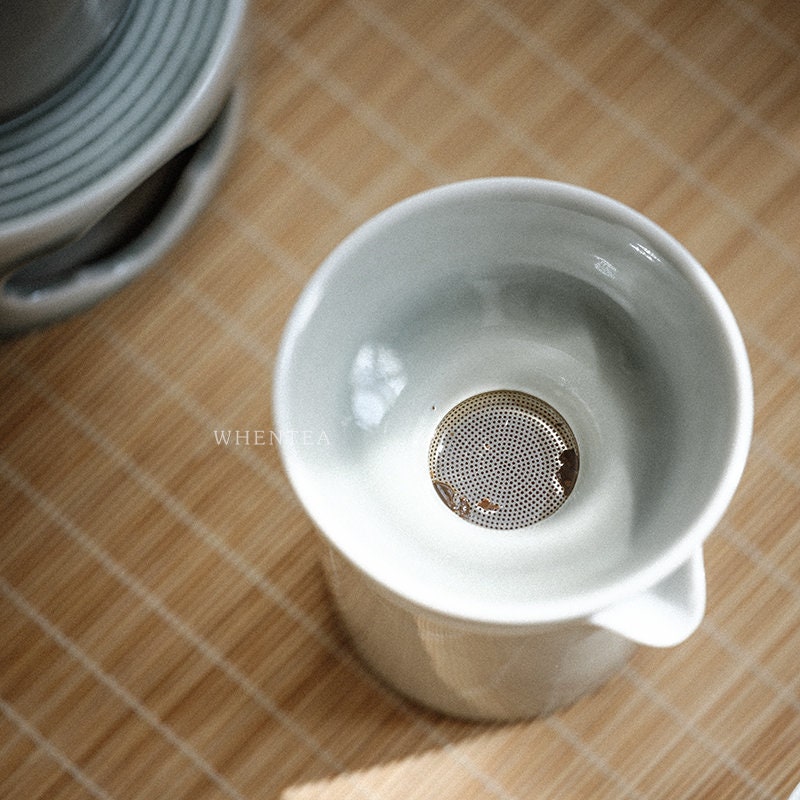 Gohobi Ceramic Tea strainer Chinese Gongfu tea Kung fu tea Japanese Chado