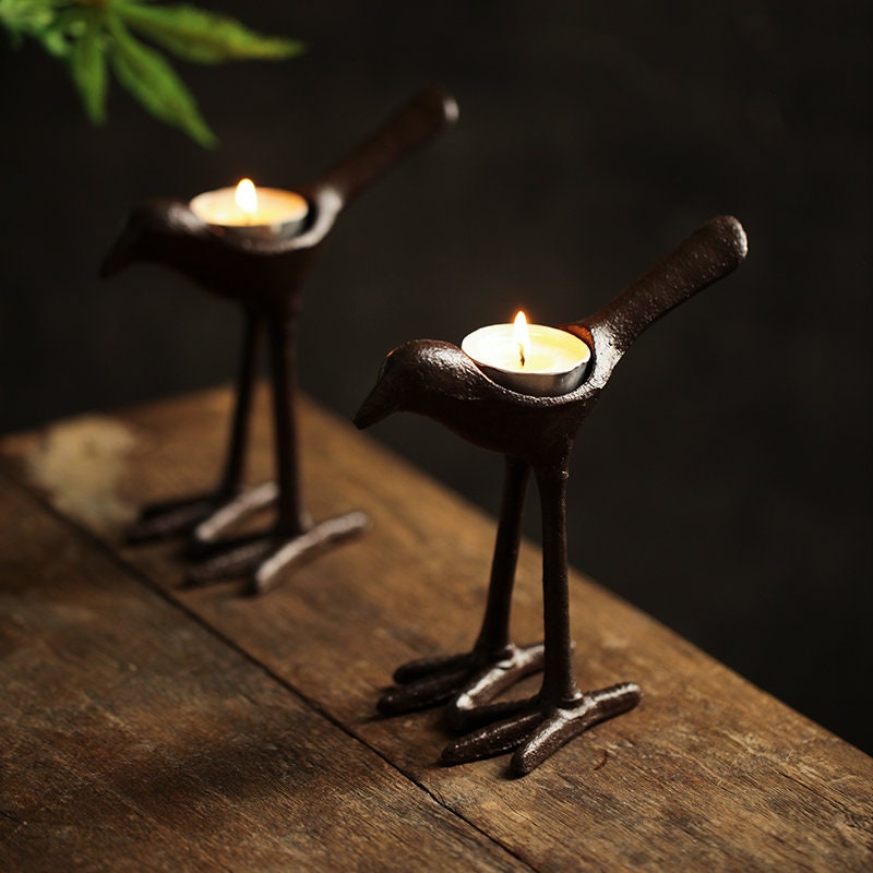 Wrought iron tea light holders deals