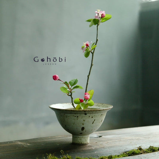 Gohobi Ikebana set, Japanese vase, kenzan set, Japanese vase set, table decoration, flower arrangement oriental vase zen