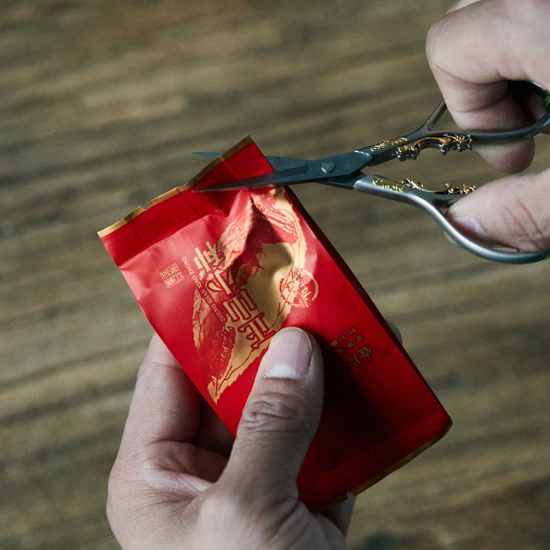 Gohobi Tea strainer scissor with Chinese knots handmade Gongfu tea Kung fu tea ware