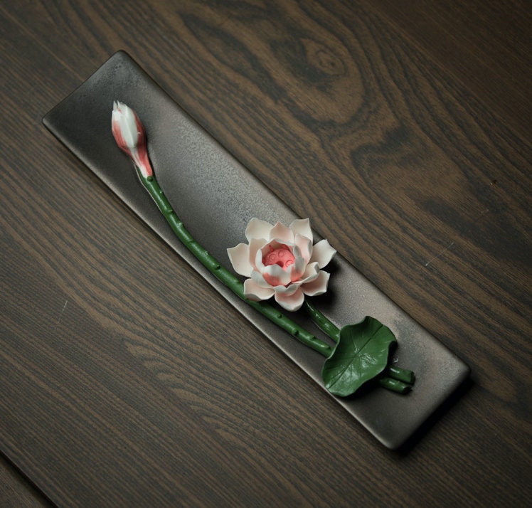 Gohobi Handmade Flowers Incense holder Gongfu tea Japanese Chado