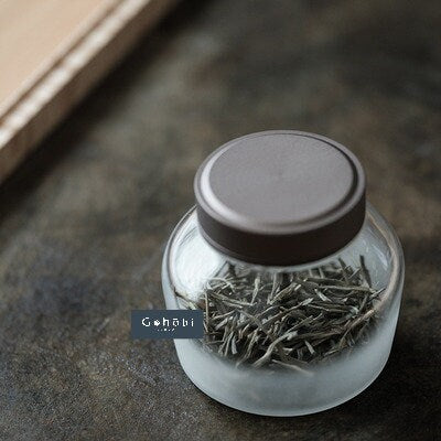 Gohobi Glass Tea Storage Jars  Chinese Gongfu tea Kung fu tea Japanese Chado