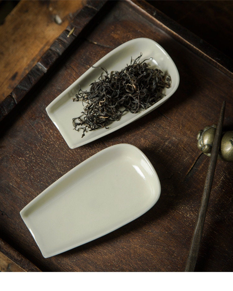 Gohobi Hand painted ceramic Gongfu Tea Accessories tools Tea Spoon Chinese Kung Fu Tea