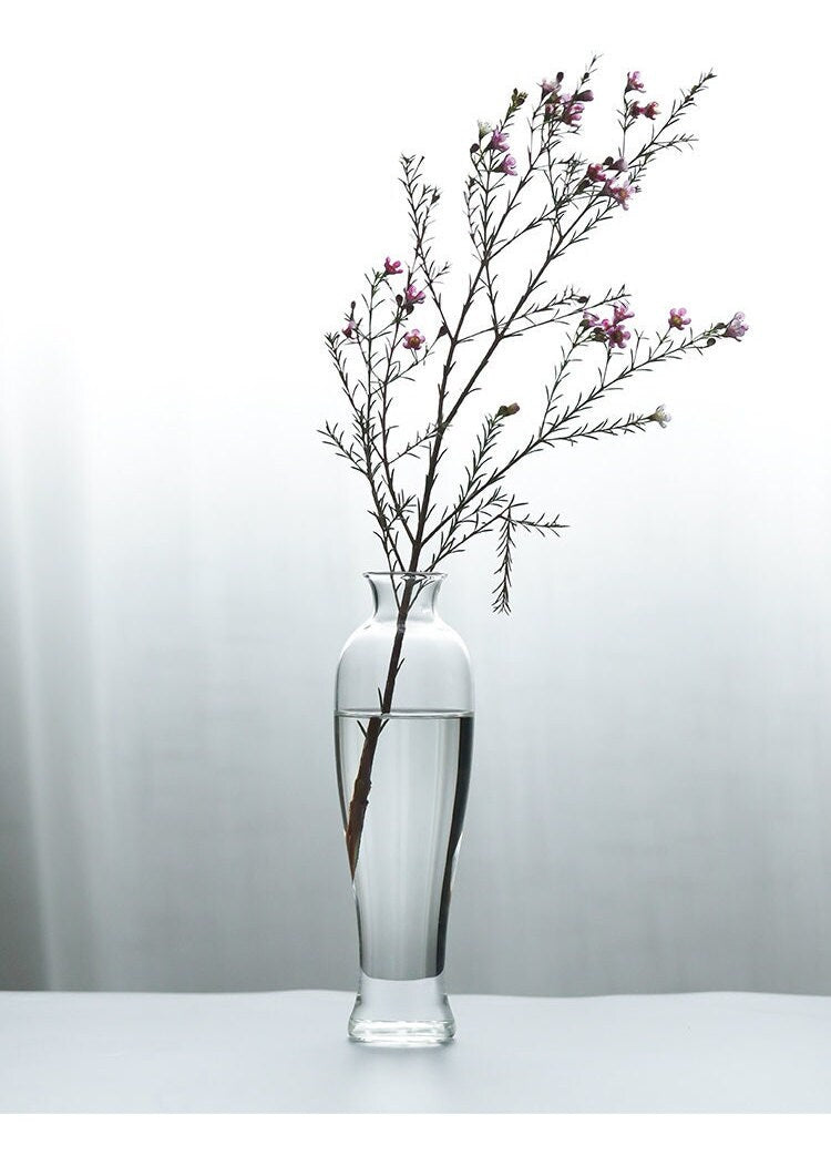 Gohobi Classic Large Vintage Glass Vase