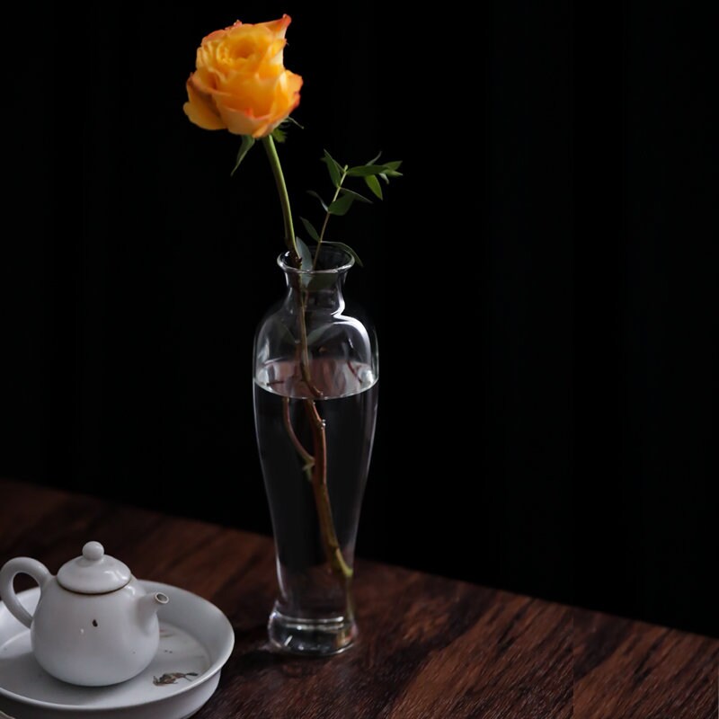 Gohobi Classic Large Vintage Glass Vase