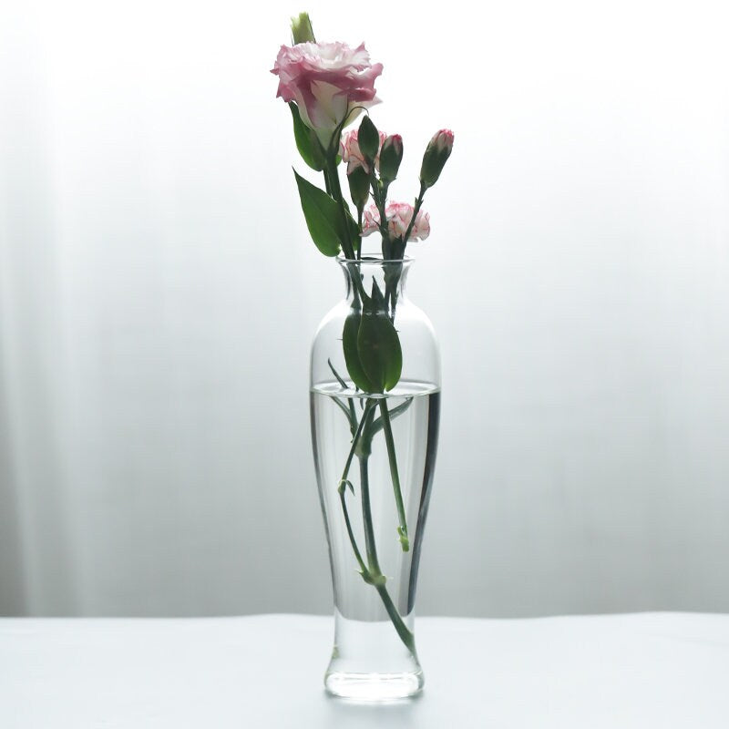 Gohobi Classic Large Vintage Glass Vase