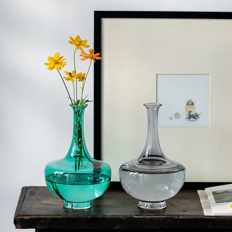 Gohobi Large Glass Vases Japanese Chado table decoration housewarming gift