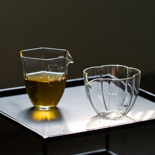Gohobi Handmade tea glass Fair cup tea cup Tea pitcher Chinese Gongfu tea Kung fu tea Japanese Chado Glass