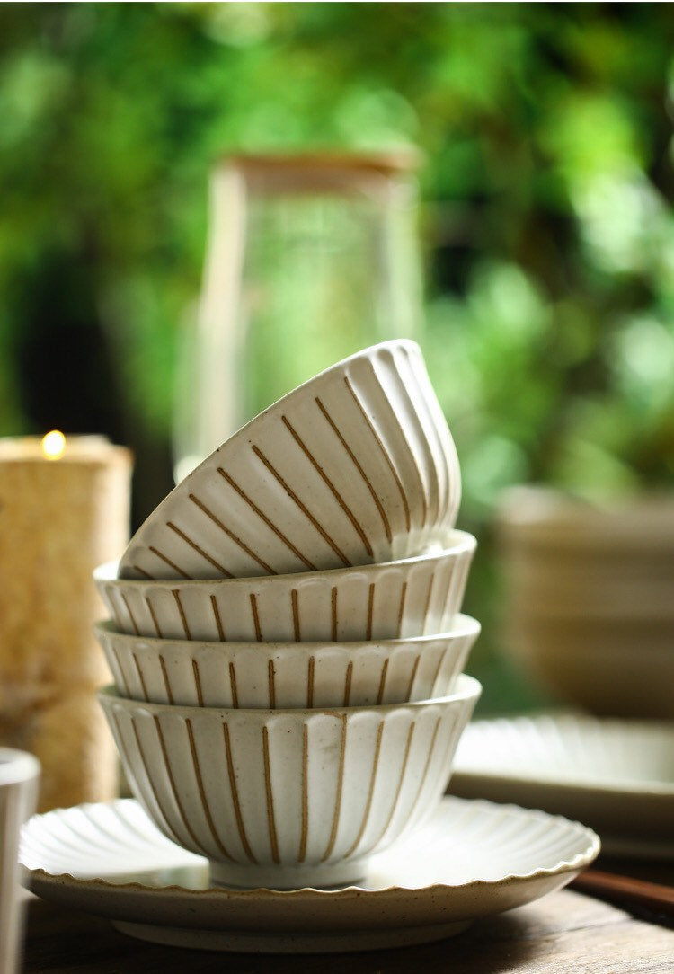 Gohobi handmade ceramic bowl Japanese style tableware stoneware