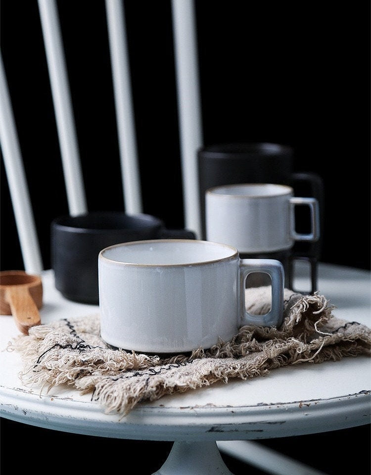 Gohobi stoneware Coffee cup Expresso cup Japanese vintage style coffee mug tea cup tea mug