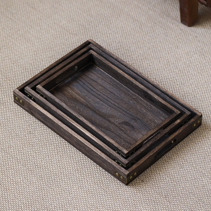 Gohobi Lightweight Wooden Tea Trays Serving Trays Gongfu tea trays (3 versions) Japanese Chado Paulownia wood