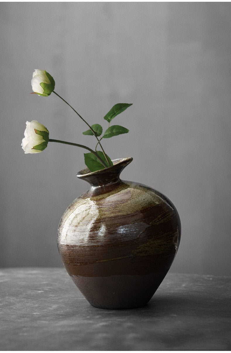 Gohobi Handmade Ikebana Vase, Japanese vase, Colourful set, Japanese vase set, table decoration, flower arrangement oriental vase zen