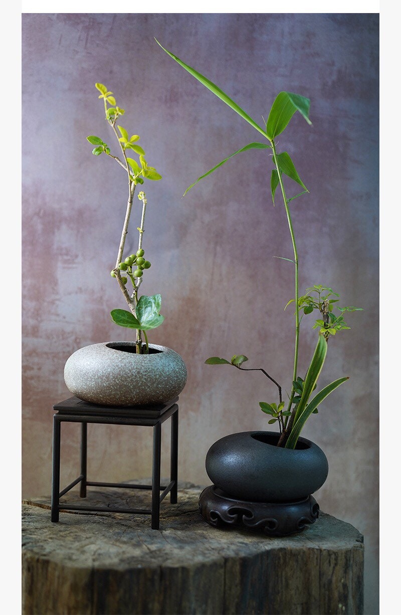 Gohobi Handmade Ikebana Vase, Japanese vase, Colourful set, Japanese vase set, table decoration, flower arrangement oriental vase zen