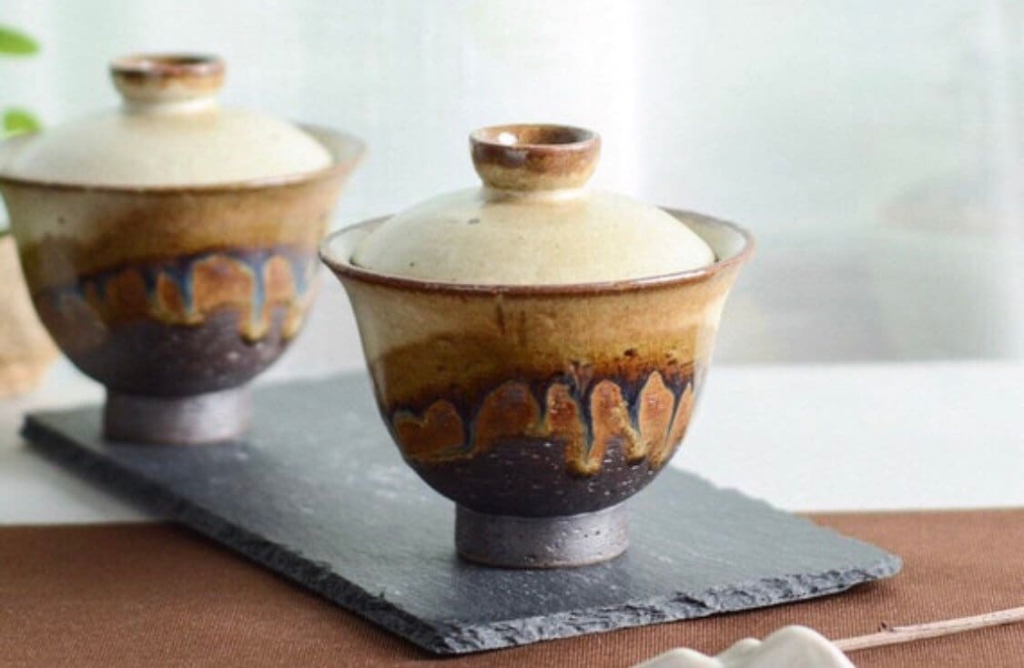 Gohobi Handmade Fair cup, Tea pitcher, Tea cup,vintage, high quality, Rustic, Minimalistic, Japanese Gongfu tea [Sunset collection]