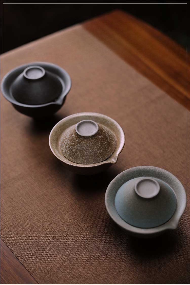 Gohobi Ceramic gaiwan set Chinese Gongfu tea travel tea sets handmade gift set Japanese Chado