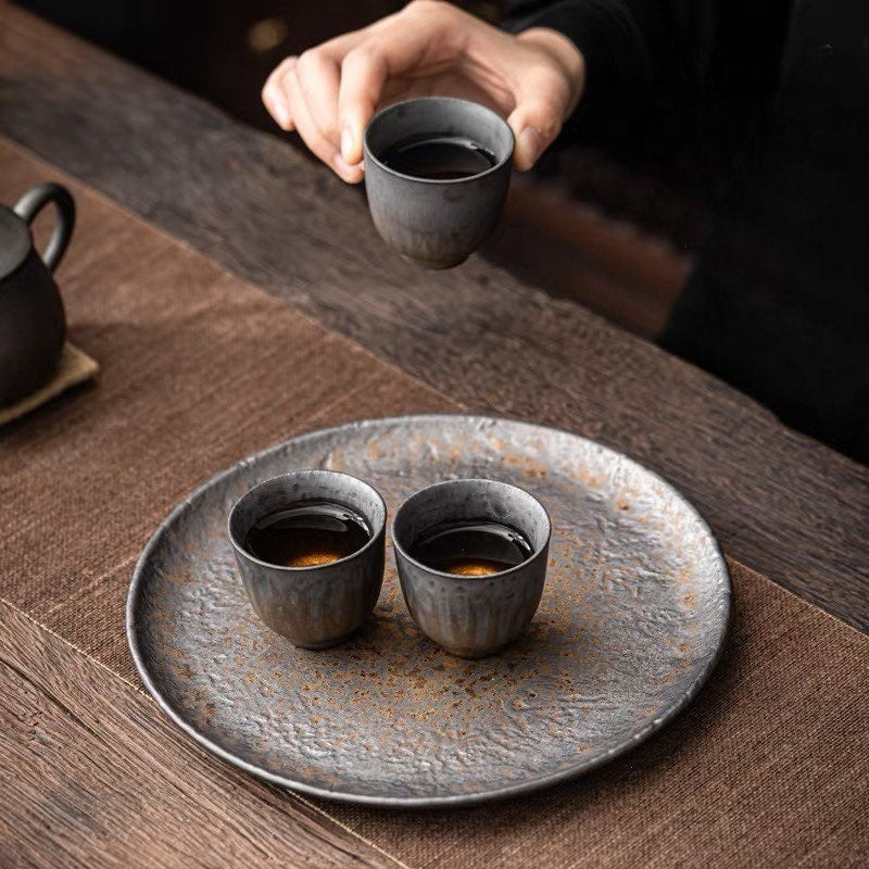 Gohobi Handmade ceramic plate Japanese style tableware stoneware