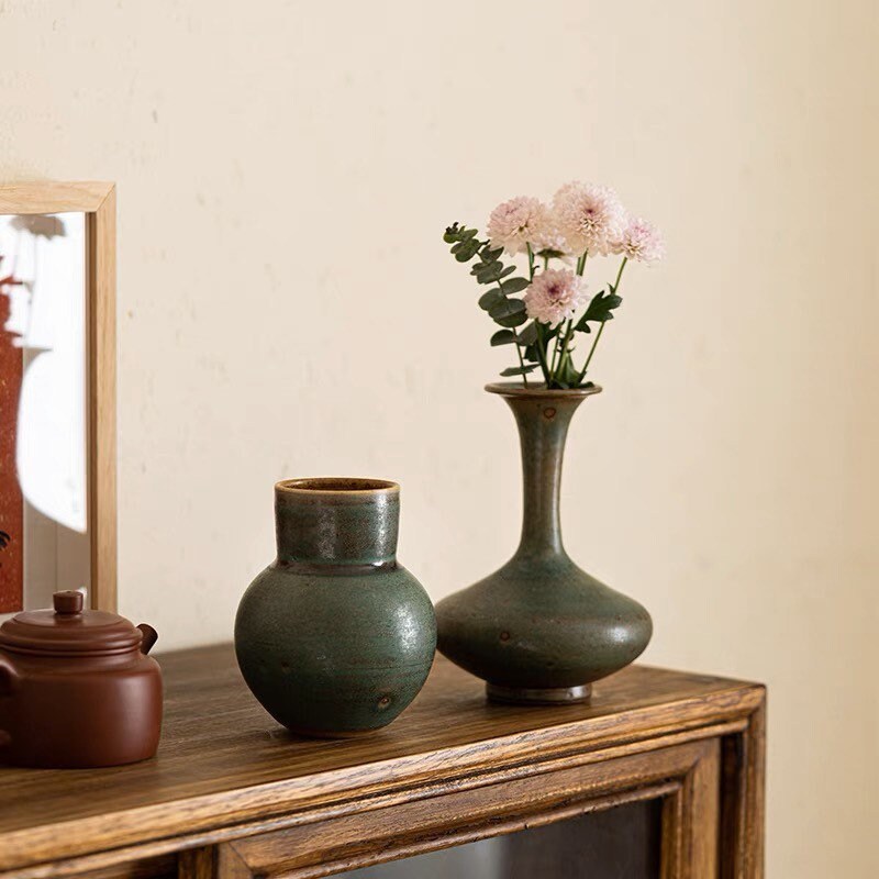 Gohobi Handmade ceramic zen vases table decoration house warming gift Japanese vintage style