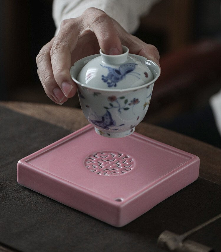 Gohobi Ceramic Tea Trays Japanese Chado Gongfu tea