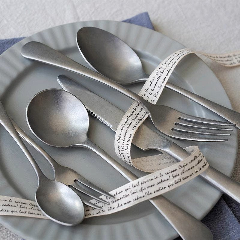6 Pieces Serving Spoons Set 8.7 Inch, Includes 3 Serving Spoons